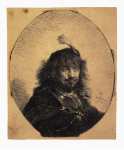 Rembrandt Harmensz. van Rijn Self-Portrait in a Cap with a Plume and a Sabre  - Hermitage